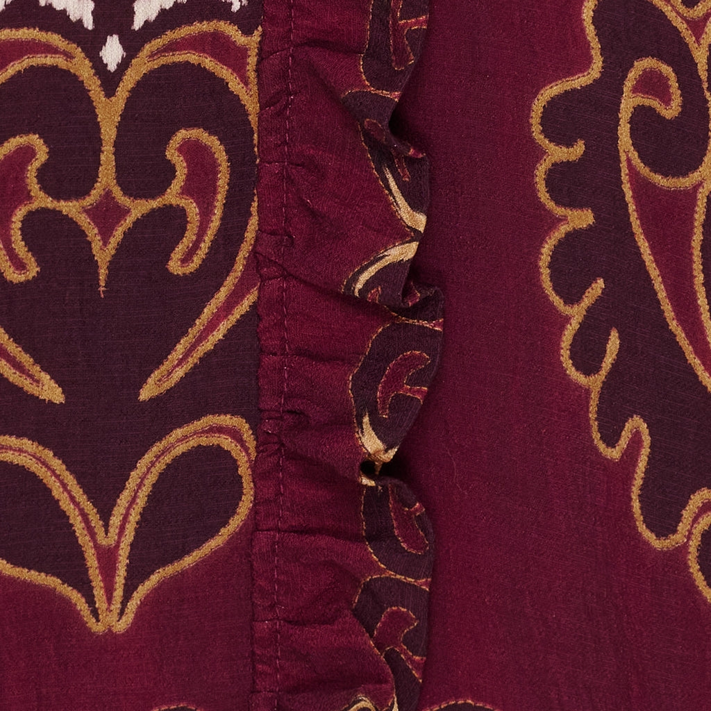 MARTA DU CHATEAU Marta du Chateau dame bluse MdcBrook 7648 Shirt Bordeaux3257tpk