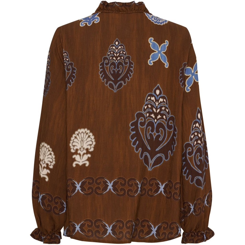 Marta du Chateau dame bluse MdcBrook 7648 - Marrone3257tpk – martaduchateau