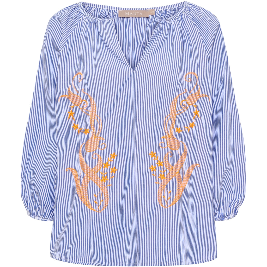 MARTA DU CHATEAU Marta du Chateau dame bluse MdcBrooke 8200 Blouse Jeans