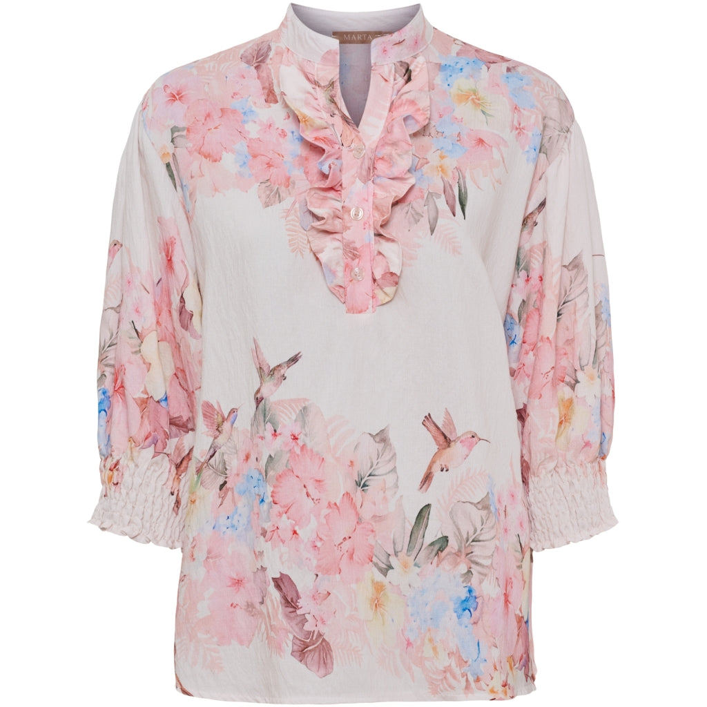 MARTA DU CHATEAU Marta du Chateau dame bluse MdcCharlie 6892 Shirt Rosa6198tpg