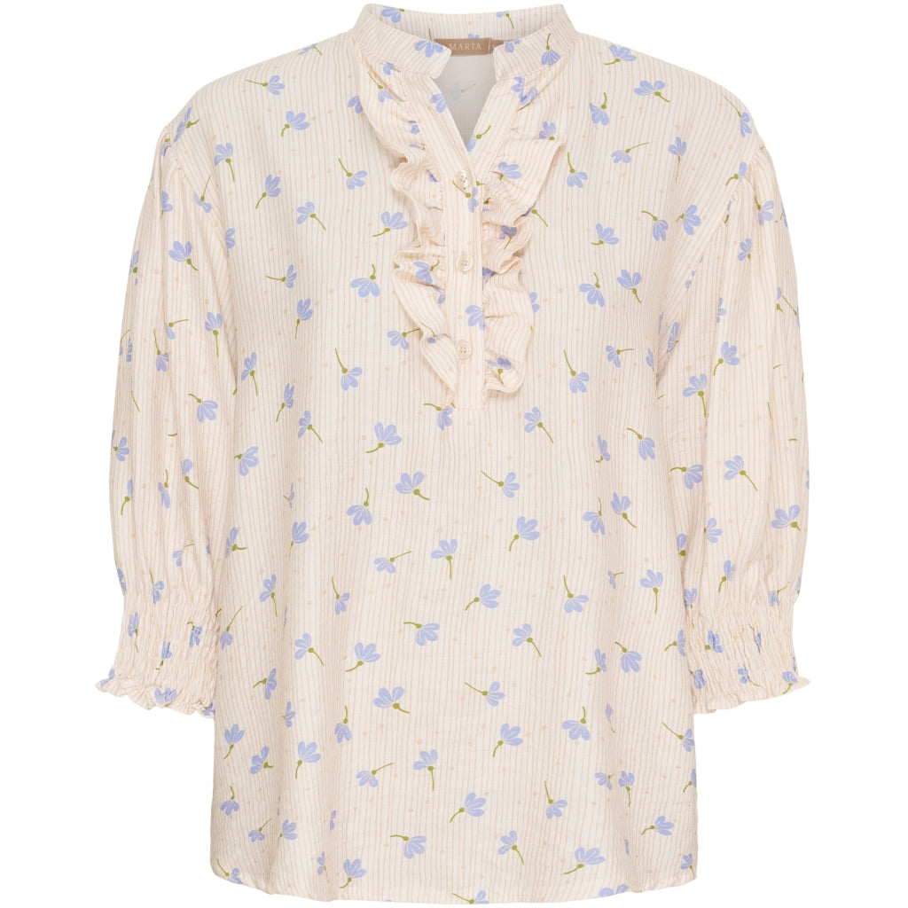 MARTA DU CHATEAU Marta du Chateau dame bluse MdcCharlie 6892 Shirt CelesteCF0213ypV3
