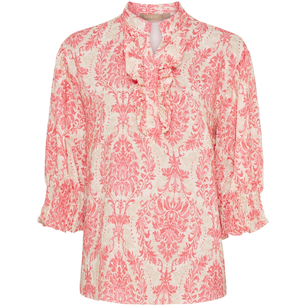 MARTA DU CHATEAU Marta du Chateau dame bluse MdcCharlie 6892 Shirt Corallo6207tpf