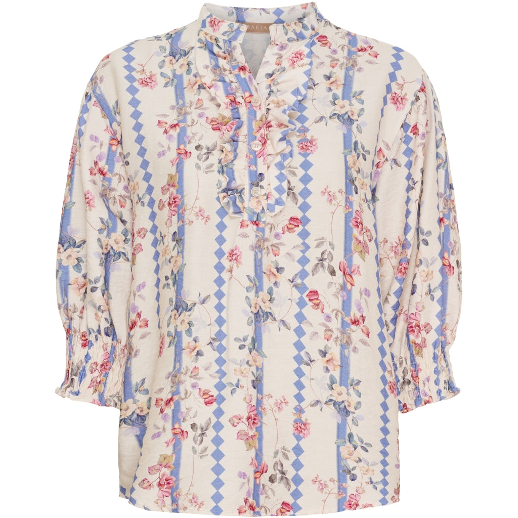 MARTA DU CHATEAU Marta du Chateau dame bluse MdcCharlie 6892 Shirt Jeans2319tps