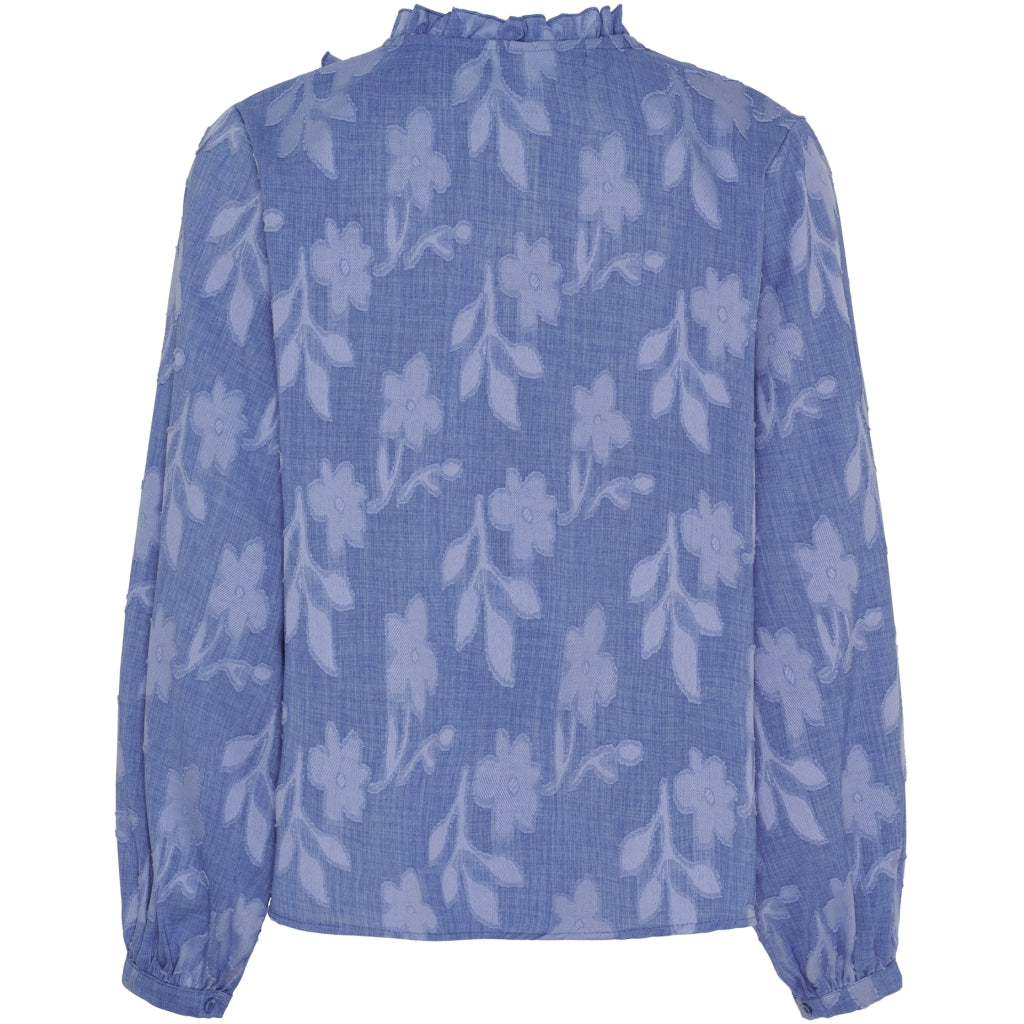 MARTA DU CHATEAU Marta du Chateau dame bluse MdcElea 58221 Shirt Denim