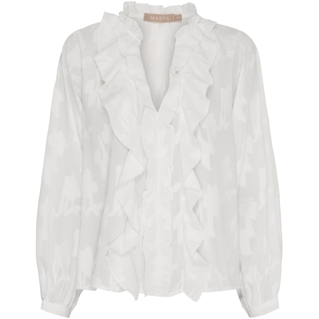 MARTA DU CHATEAU Marta du Chateau dame bluse MdcElea 58221 Shirt White