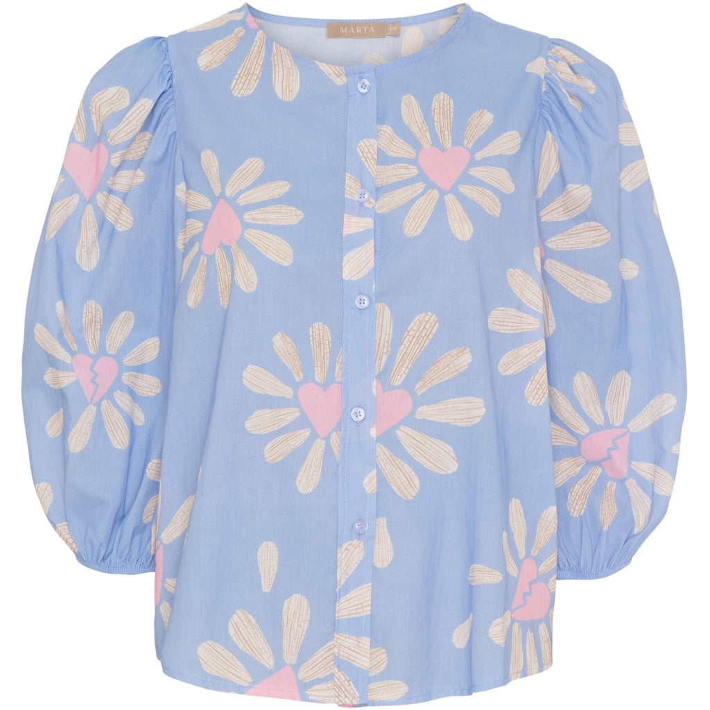 MARTA DU CHATEAU Marta du Chateau dame bluse MdcFlavia 58130 Shirt Denim