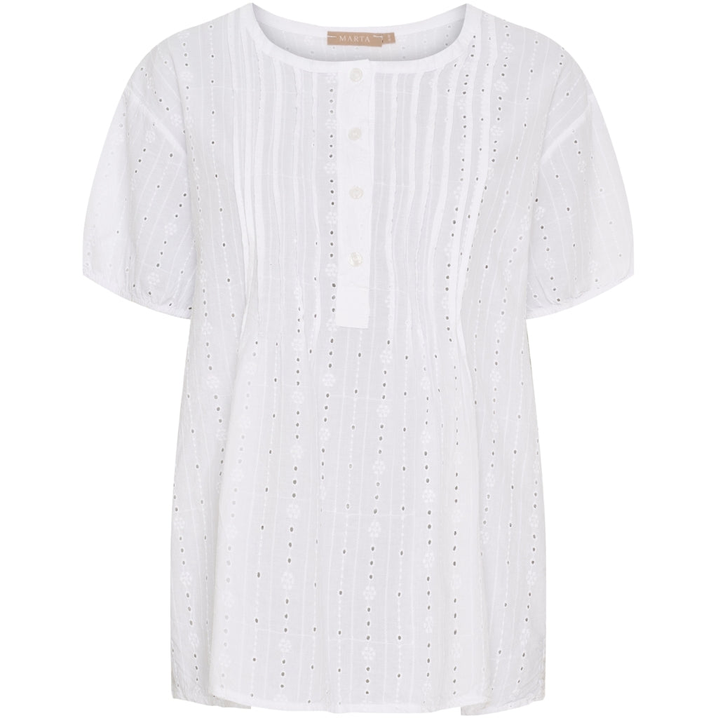 MARTA DU CHATEAU Marta du Chateau dame bluse MdcFreja 6987 Blouse White