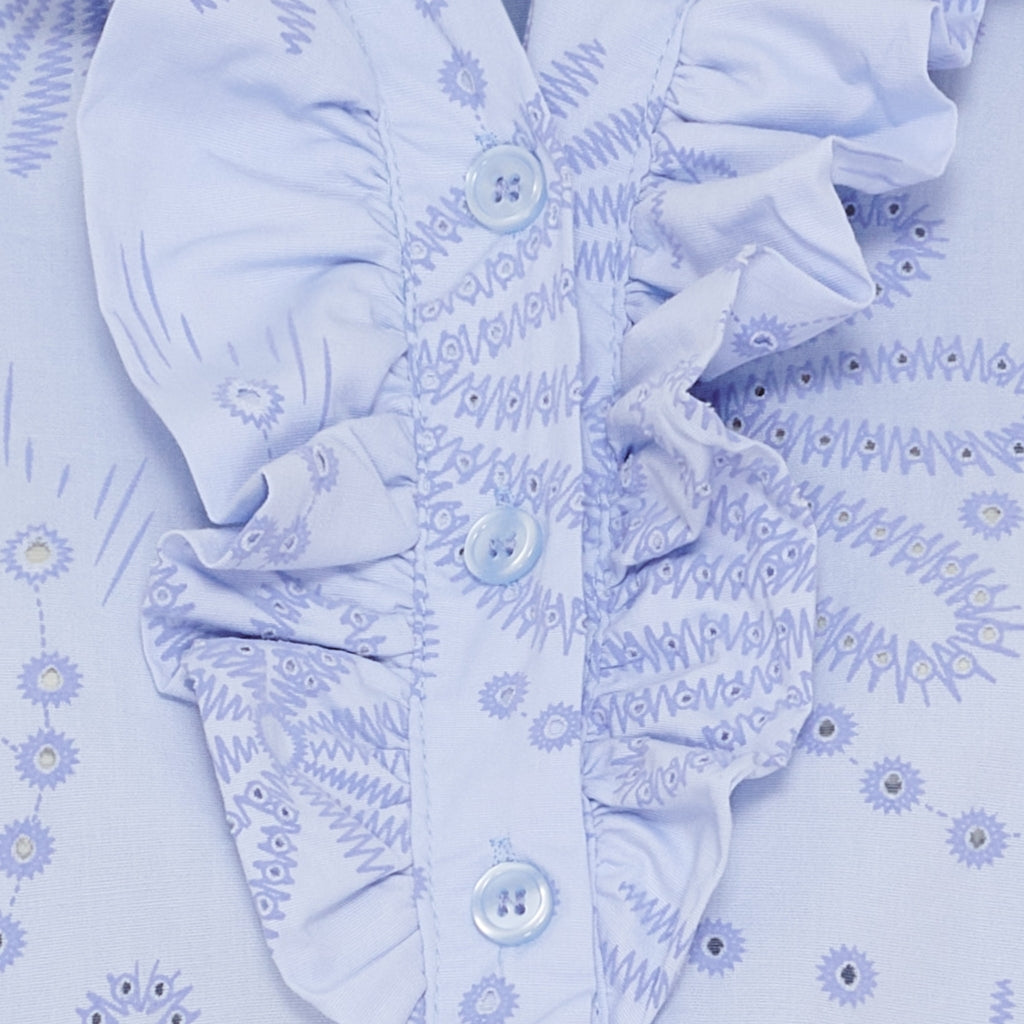 MARTA DU CHATEAU Marta du Chateau dame bluse MdcLinda 6317E Shirt Celeste