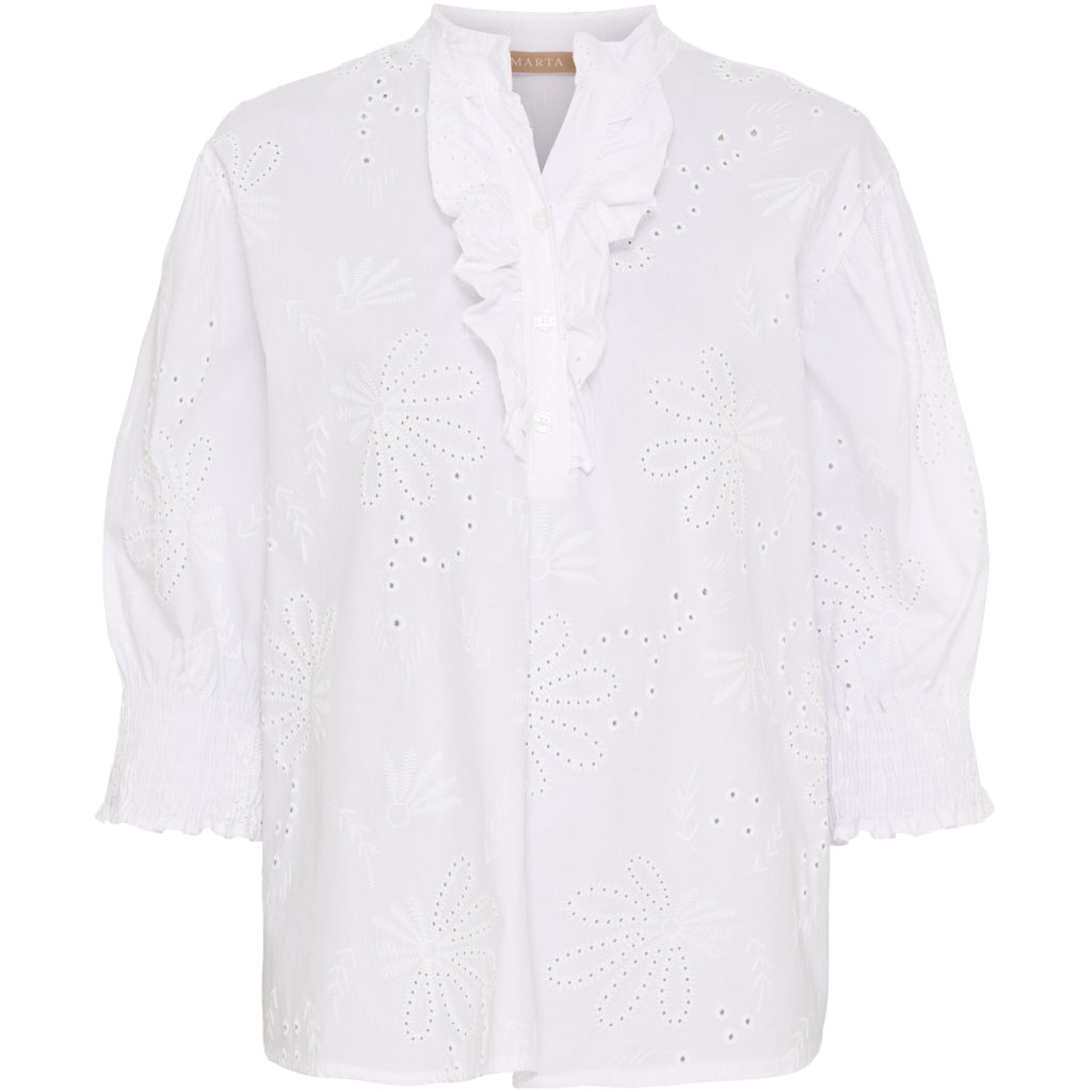 MARTA DU CHATEAU Marta du Chateau dame bluse MdcLinda 6317E Shirt White
