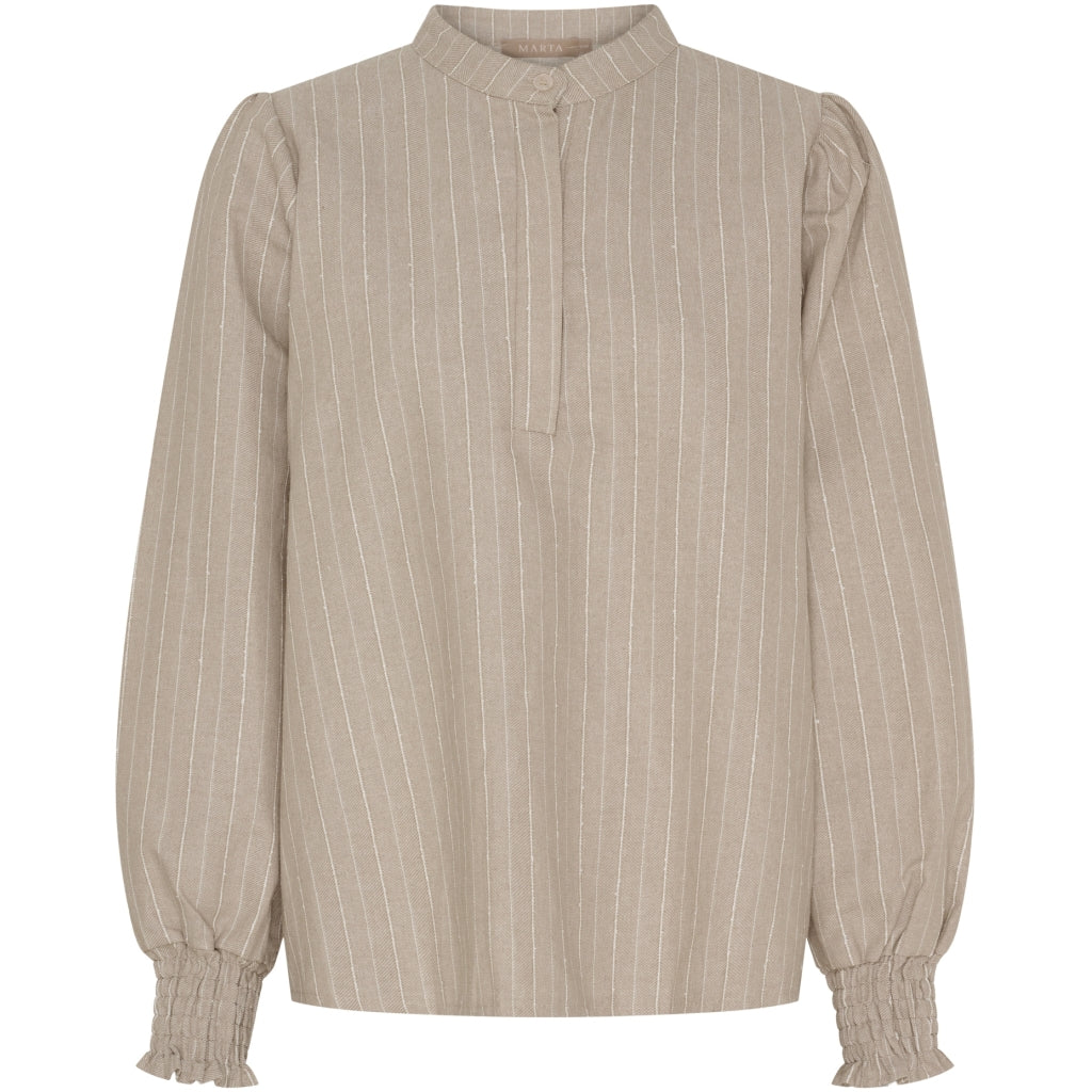 MARTA DU CHATEAU Marta du Chateau dame bluse MdcMalou 7913 Blouse Sand2