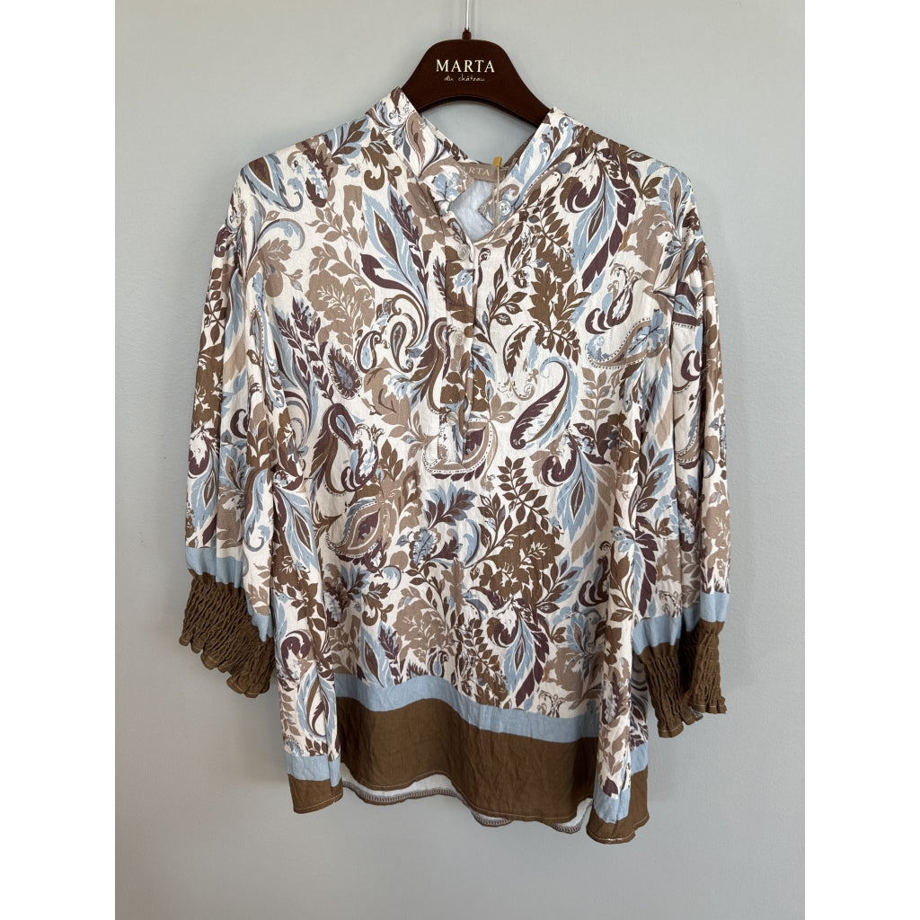 MARTA DU CHATEAU Marta du Chateau dame bluse MdcMelisande 7527 Shirt Camello1240tpn
