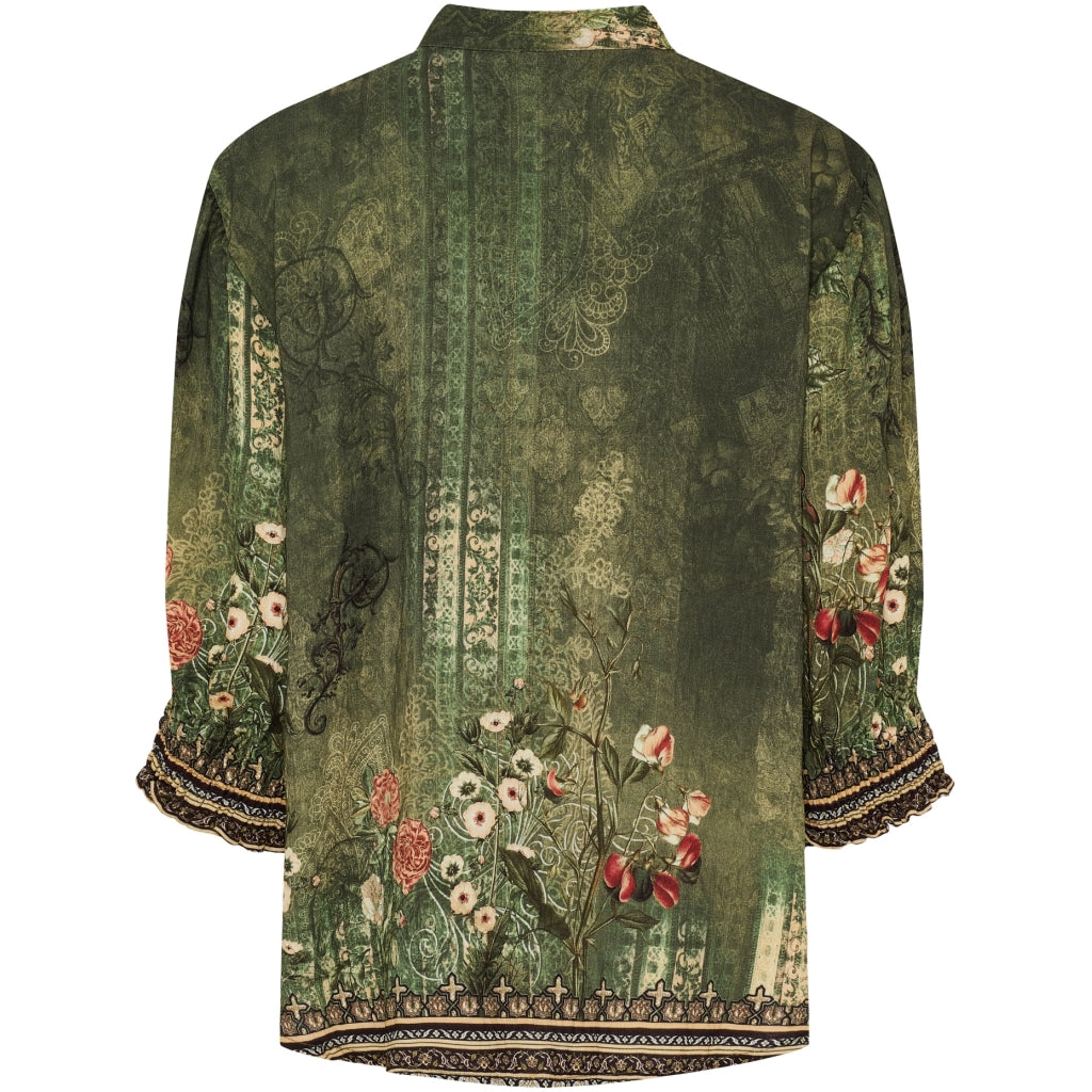 MARTA DU CHATEAU Marta du Chateau dame bluse MdcMelisande 7527 Shirt Military5295tpg