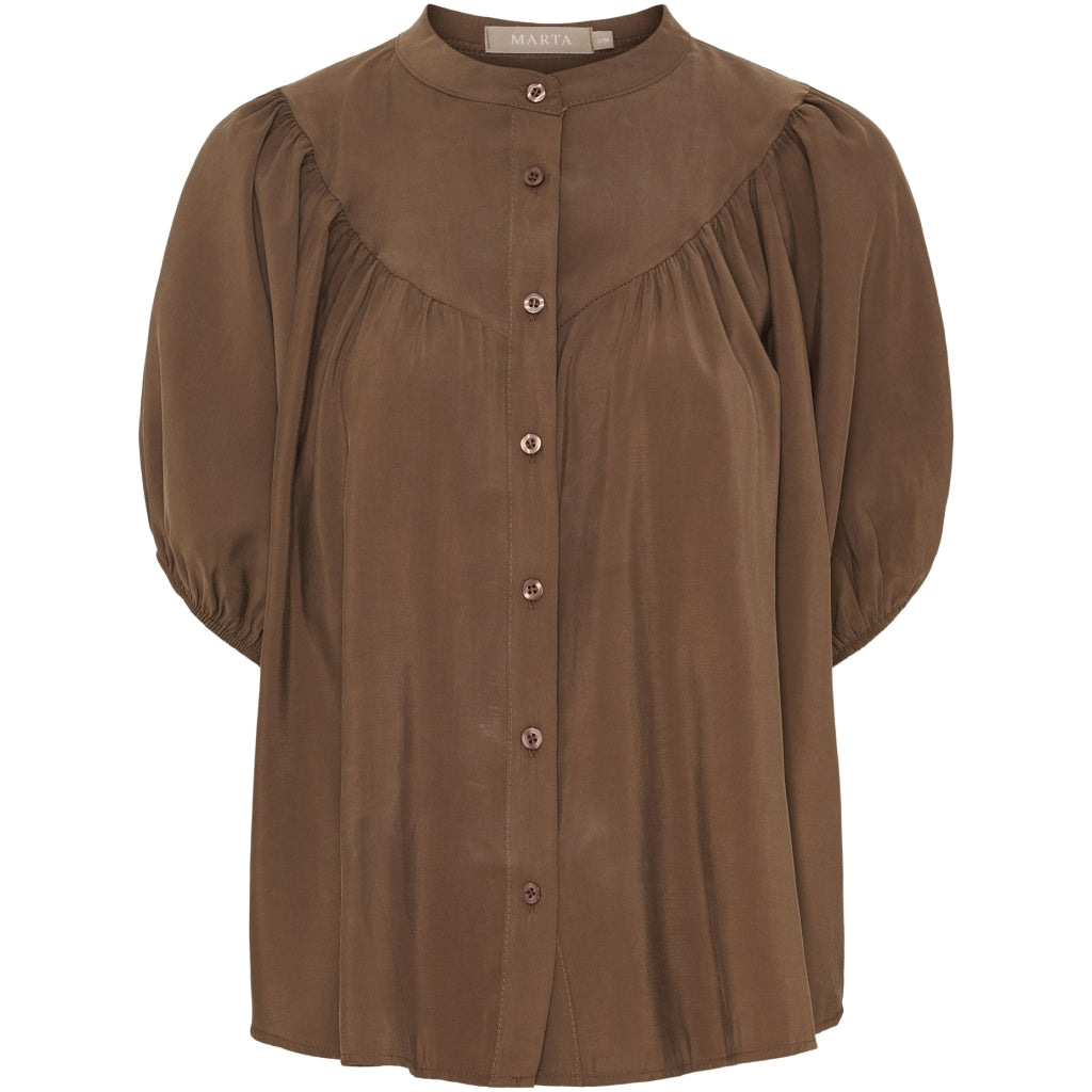 MARTA DU CHATEAU Marta du Chateau dame bluse MdcMelodie 58210 Blouse Brown276