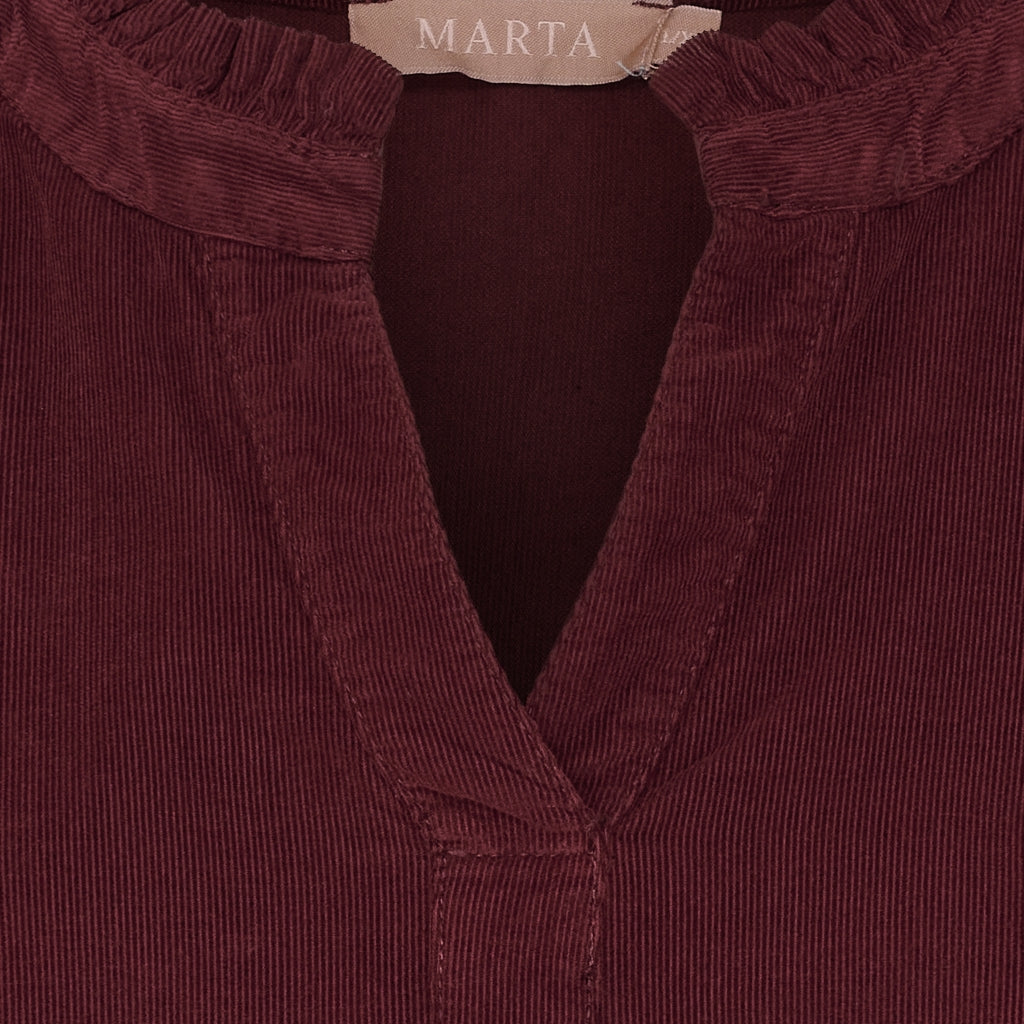MARTA DU CHATEAU Marta du Chateau dame bluse MdcMorgana 2518115V Blouse Bordeaux6269