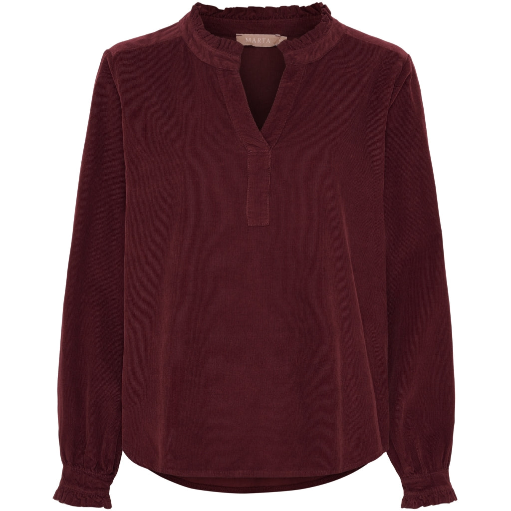 MARTA DU CHATEAU Marta du Chateau dame bluse MdcMorgana 2518115V Blouse Bordeaux6269
