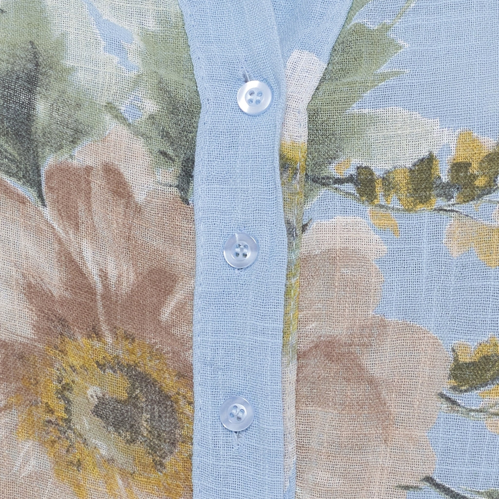 MARTA DU CHATEAU Marta du Chateau dame bluse MdcNadira 9122 Shirt Celeste