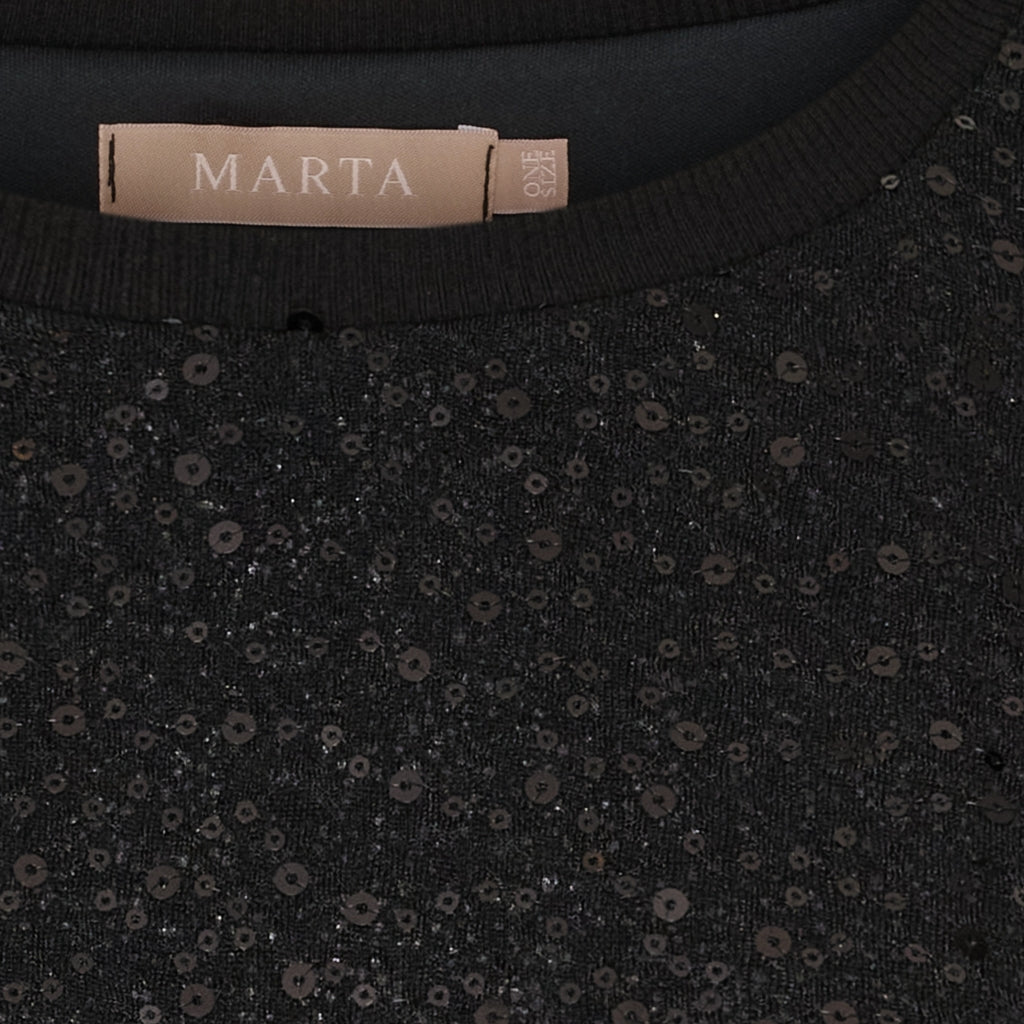 MARTA DU CHATEAU Marta du Chateau dame bluse MdcNynne 7693 Blouse Black/Black