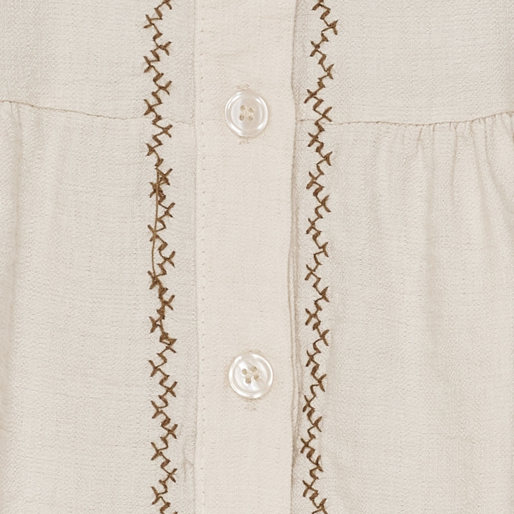 MARTA DU CHATEAU Marta du Chateau dame bluse MdcPoppy 7473 Shirt Sabbia102