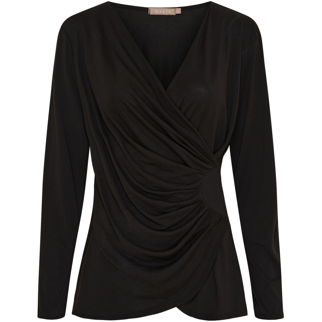 MARTA DU CHATEAU Marta du Chateau dame bluse MdcPrimrose 6075 Blouse Black