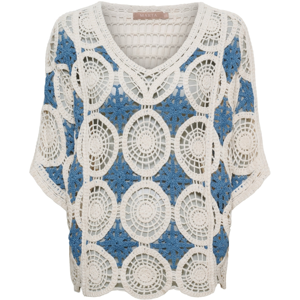 MARTA DU CHATEAU Marta du Chateau dame bluse MdcRenny 1017 Blouse Blue