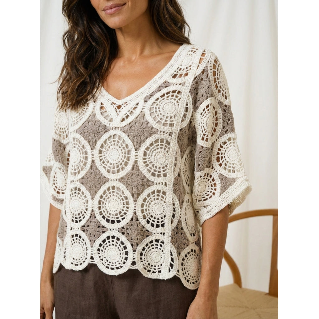 MARTA DU CHATEAU Marta du Chateau dame bluse MdcRenny 1017 Blouse Fango