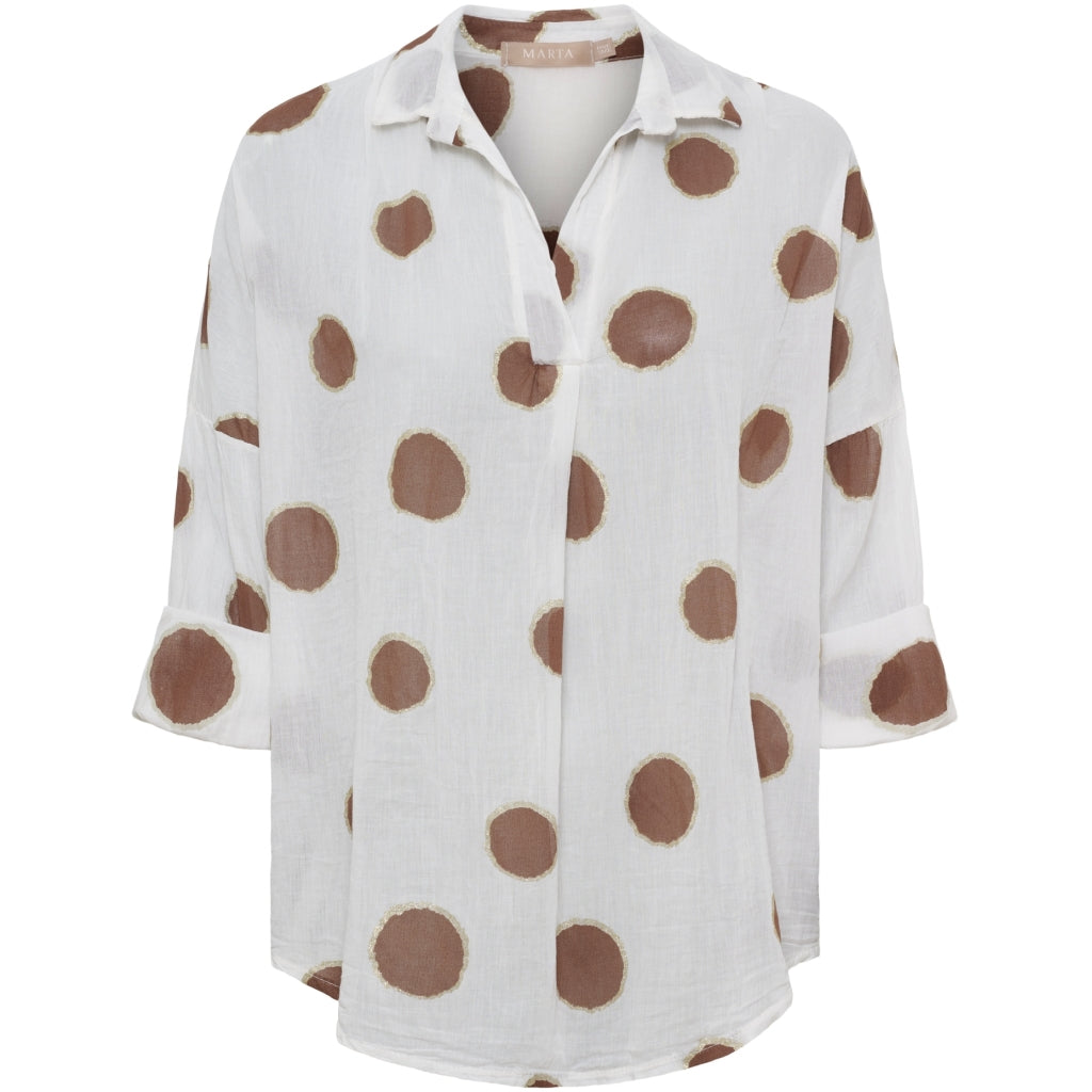 MARTA DU CHATEAU Marta du Chateau dame bluse MdcRiva 851928 Blouse Brown