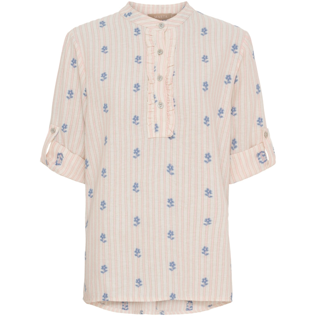 MARTA DU CHATEAU Marta du Chateau dame bluse MdcSabrina 85137-3 Shirt Celeste230