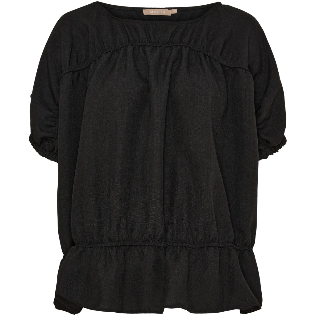 MARTA DU CHATEAU Marta du Chateau dame bluse MdcSaffron 258685 Blouse Nero