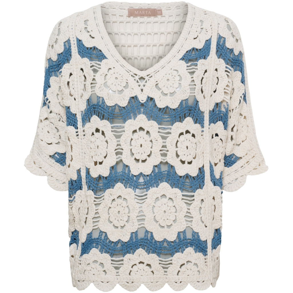 MARTA DU CHATEAU Marta du Chateau dame bluse MdcSassie 1016 Blouse Blue