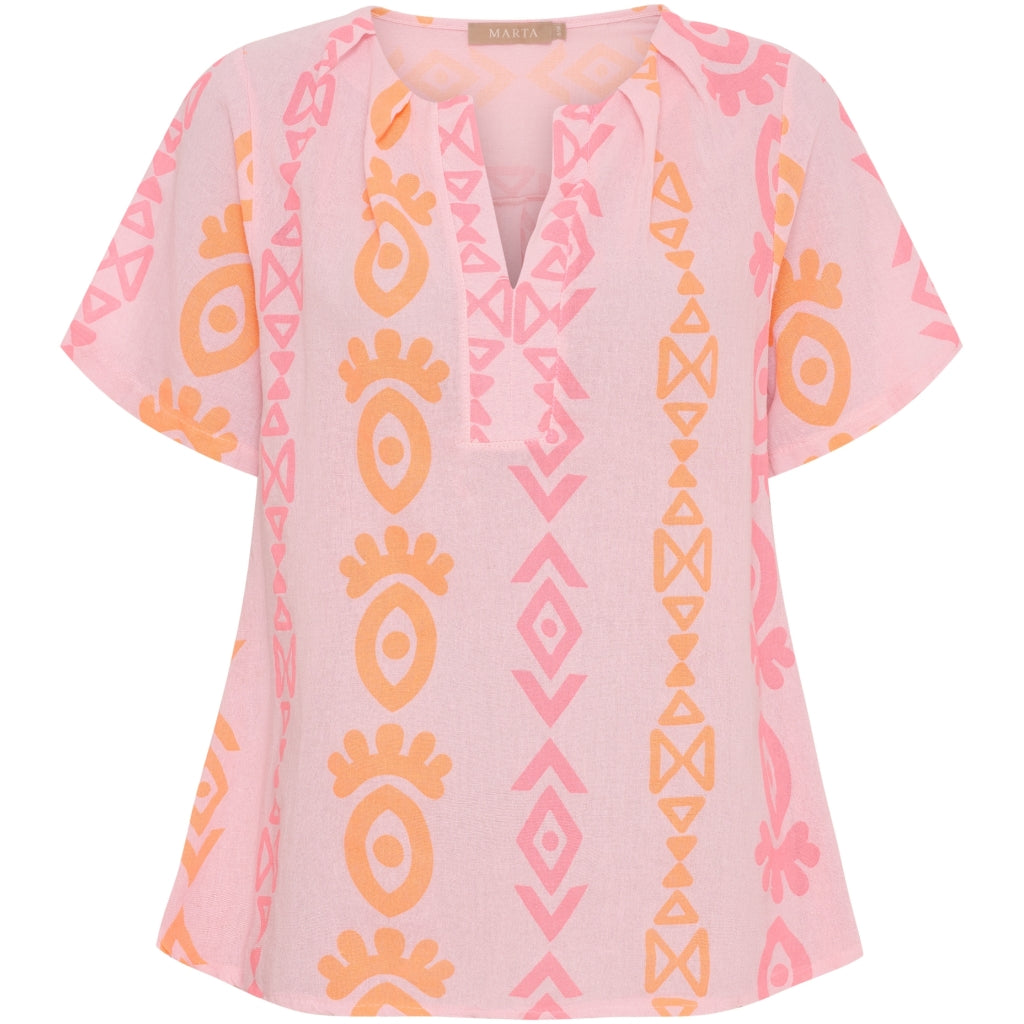 MARTA DU CHATEAU Marta du Chateau dame bluse MdcStine 7370C Shirt Pink