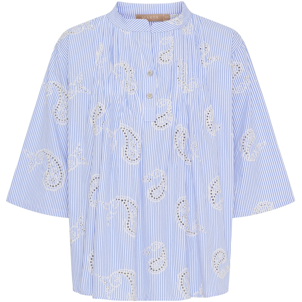 MARTA DU CHATEAU Marta du Chateau dame bluse MdcTilda 258293 Shirt Celeste