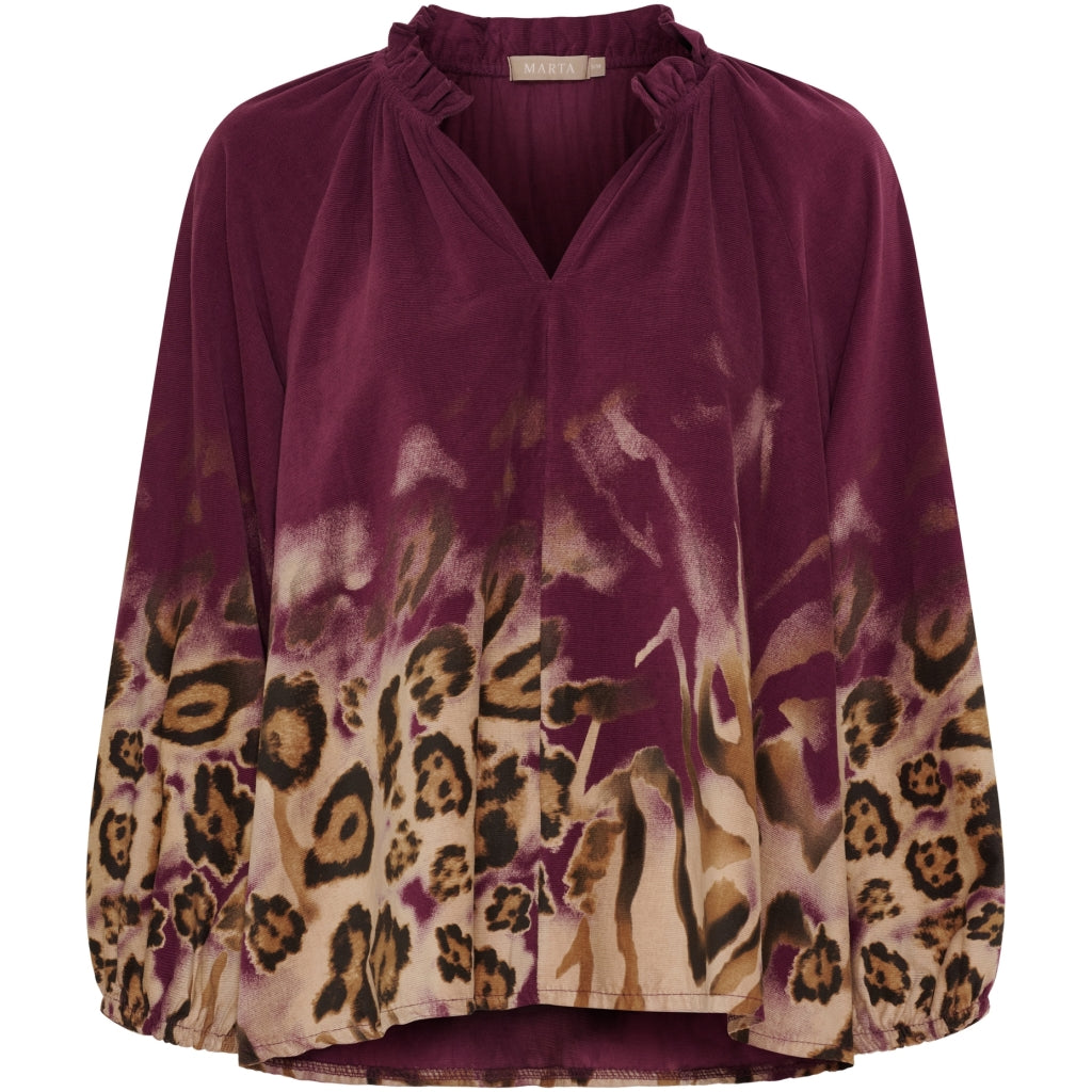 MARTA DU CHATEAU Marta du Chateau dame bluse MdcUna 004 Shirt Prugna13