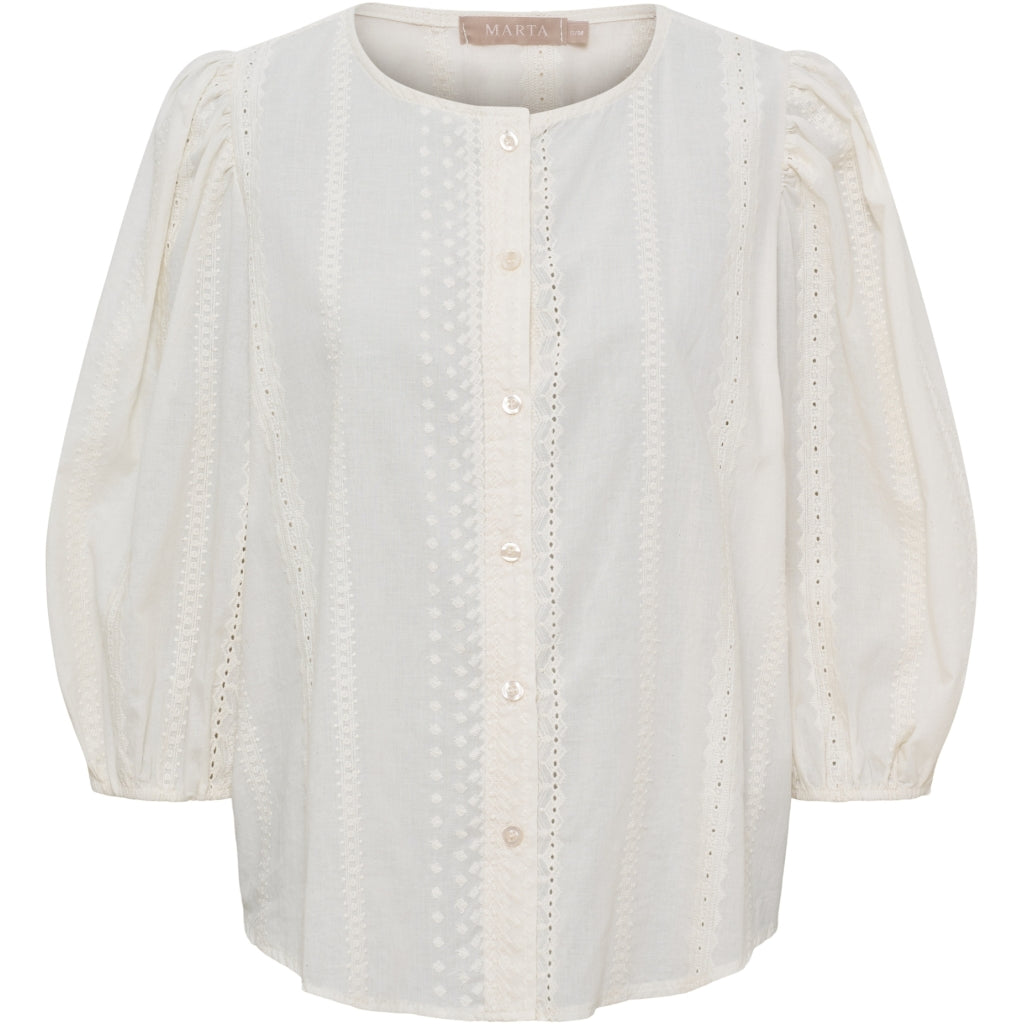 MARTA DU CHATEAU Marta du Chateau dame bluse MdcValessia 58136M Blouse CREME