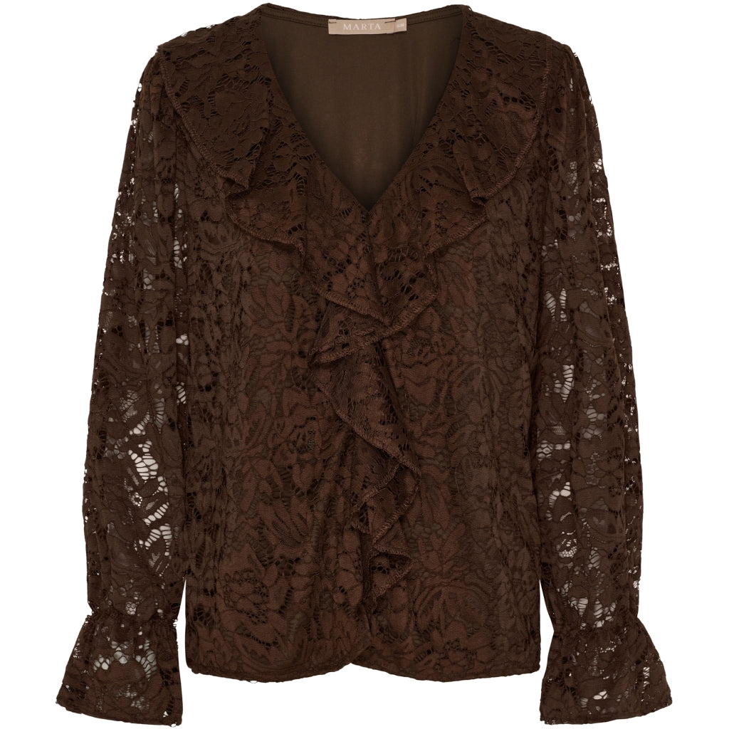 MARTA DU CHATEAU Marta du Chateau dame bluse MdcZara 7735 Blouse Moro