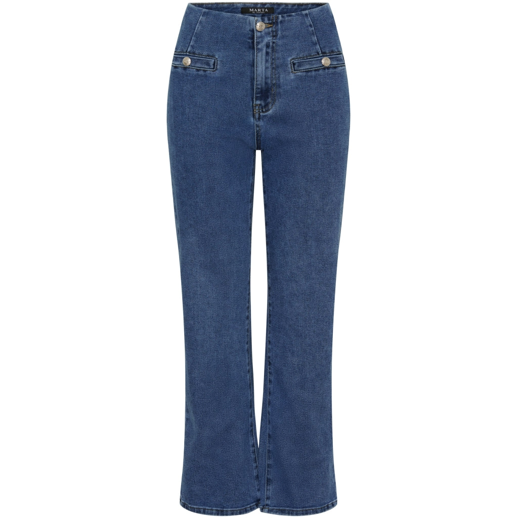 MARTA DU CHATEAU Marta du Chateau dame bukser MdcAgustina Mdc172-26181 Jeans Dark Blue Denim