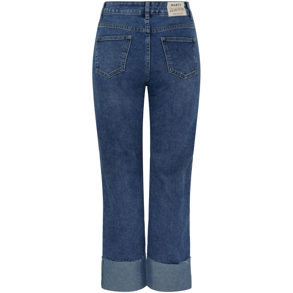 MARTA DU CHATEAU Marta du Chateau dame bukser MdcAlejandra Mdc173-26183 Jeans Dark Blue Denim