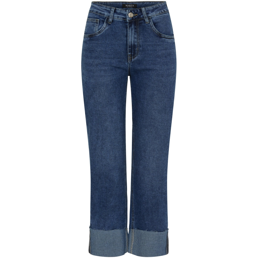 MARTA DU CHATEAU Marta du Chateau dame bukser MdcAlejandra Mdc173-26183 Jeans Dark Blue Denim