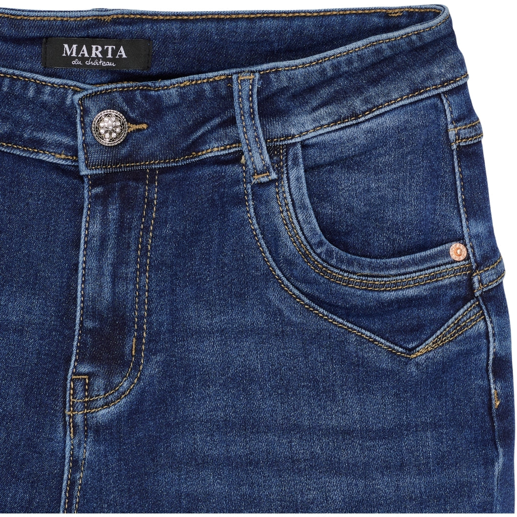 MARTA DU CHATEAU Marta du Chateau dame bukser MdcAluna MDC218-26171 Jeans Denim