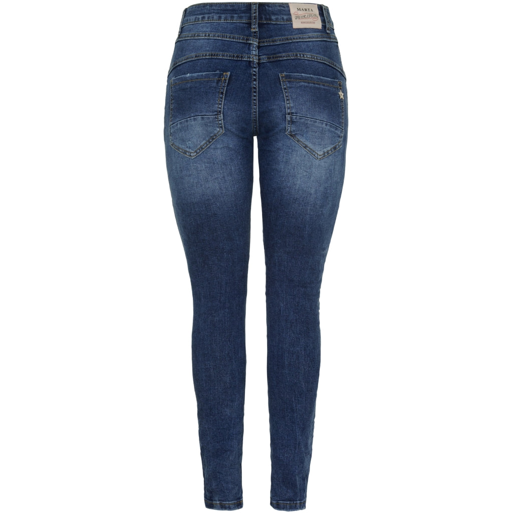 MARTA DU CHATEAU Marta du Chateau dame bukser MdcAmalia Mdc175-26166 Jeans Dark Blue Denim