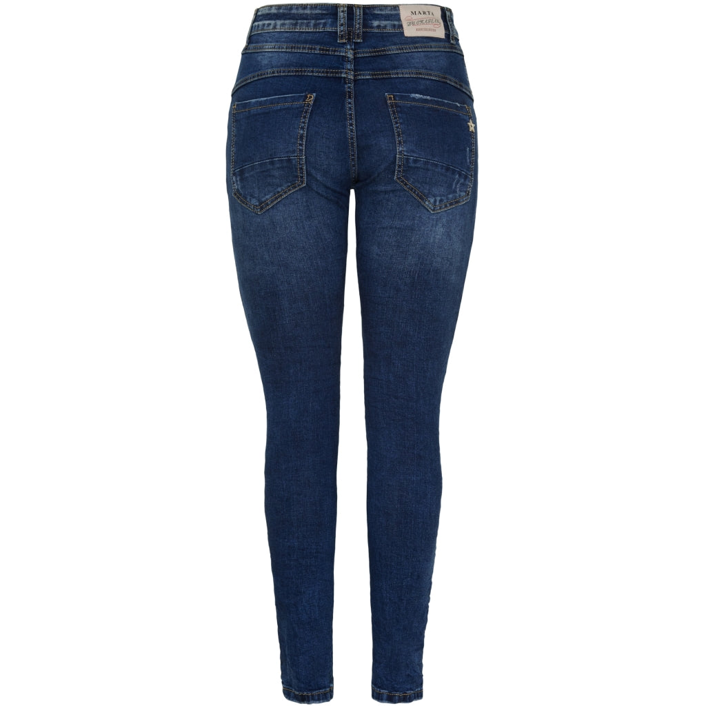 MARTA DU CHATEAU Marta du Chateau dame bukser MdcAzmina Mdc178-26165 Jeans Dark Blue Denim