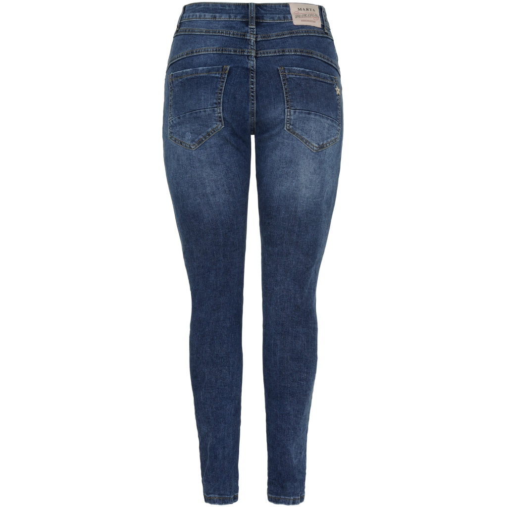 MARTA DU CHATEAU Marta du Chateau dame bukser MdcCamila Mdc179-26167 Jeans Dark Blue Denim