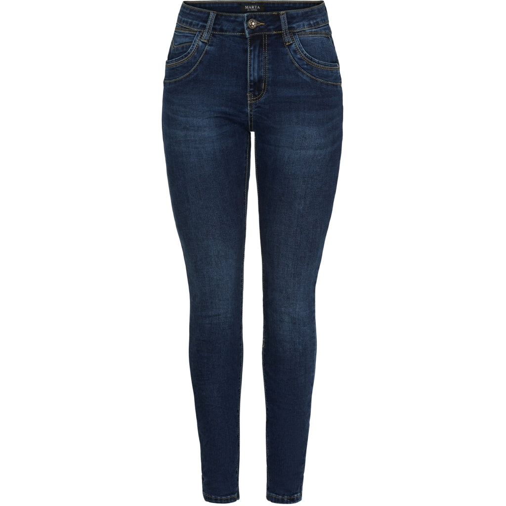 MARTA DU CHATEAU Marta du Chateau dame bukser MdcChristabel Mdc182-26193 Jeans Dark Blue Denim