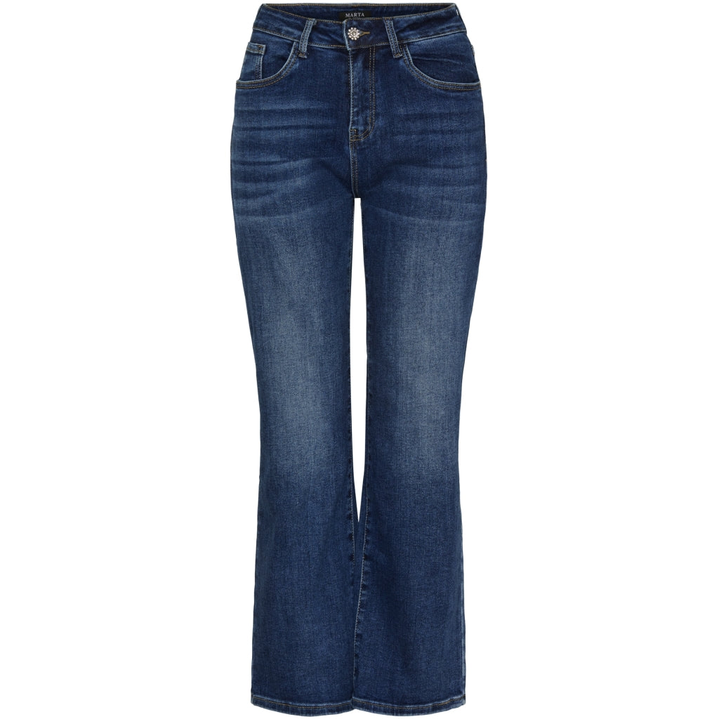 MARTA DU CHATEAU Marta du Chateau dame bukser MdcEsma Mdc186-26177 Jeans Dark Blue Denim