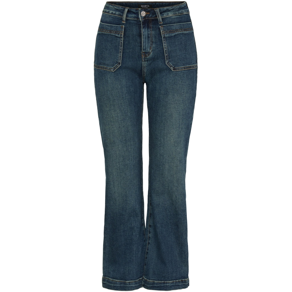 MARTA DU CHATEAU Marta du Chateau dame bukser MdcEsmerelda Mdc187-26179 Jeans Dark Blue Denim