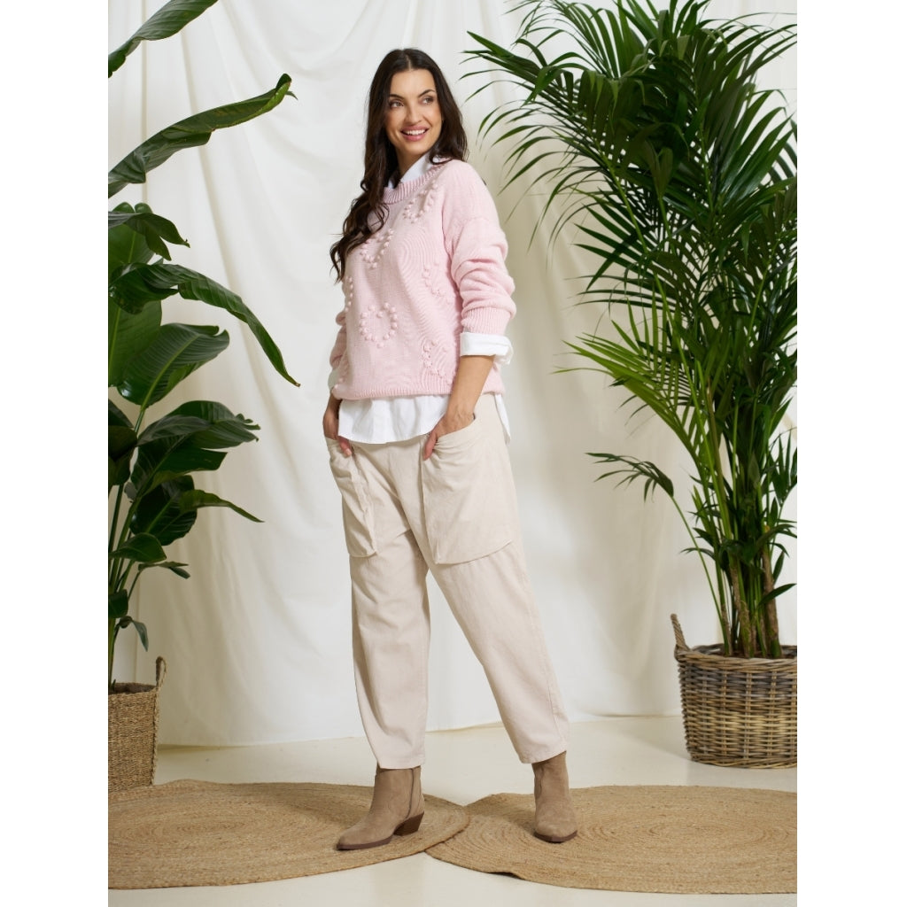 MARTA DU CHATEAU Marta du Chateau dame bukser MdcFlorence 62786 Pant Beige1752