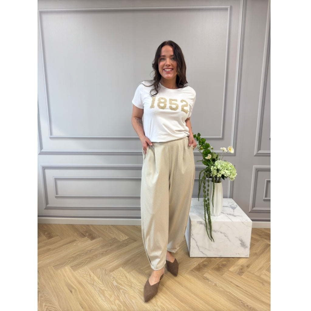 MARTA DU CHATEAU Marta du Chateau dame bukser MdcGilly 56172/Giada Pant Beige31A