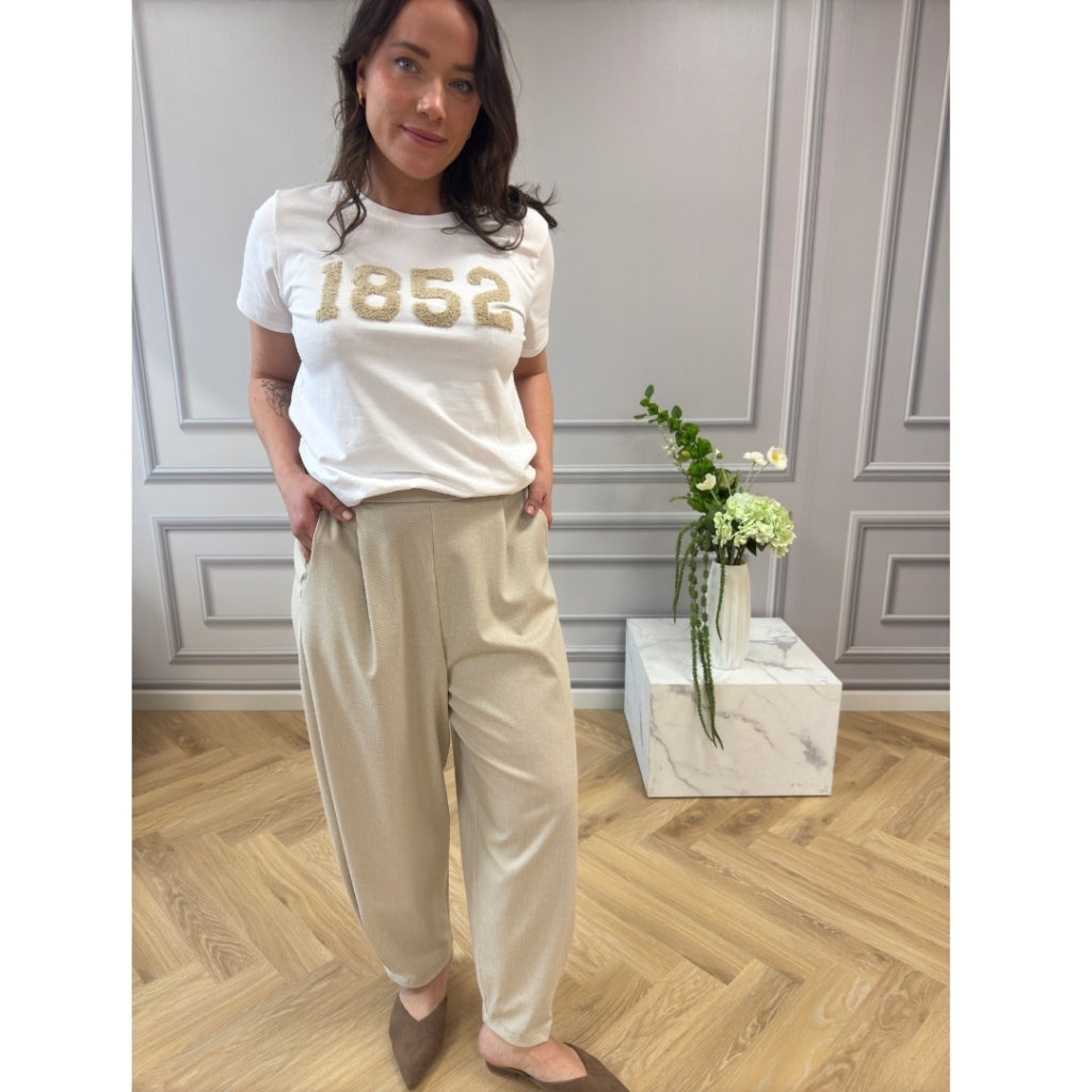 MARTA DU CHATEAU Marta du Chateau dame bukser MdcGilly 56172/Giada Pant Beige31A