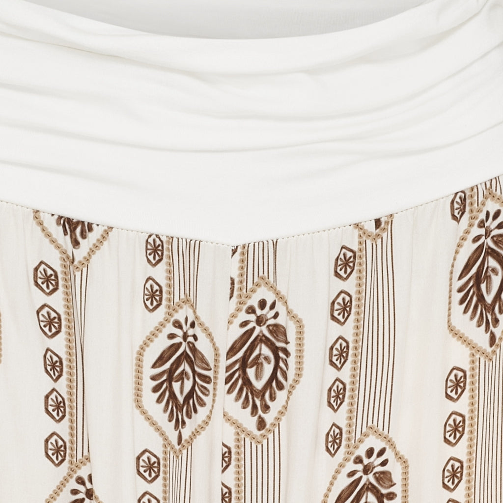 MARTA DU CHATEAU Marta du Chateau dame bukser MdcLyra 256227 Pant Moro/BeigeXof3986