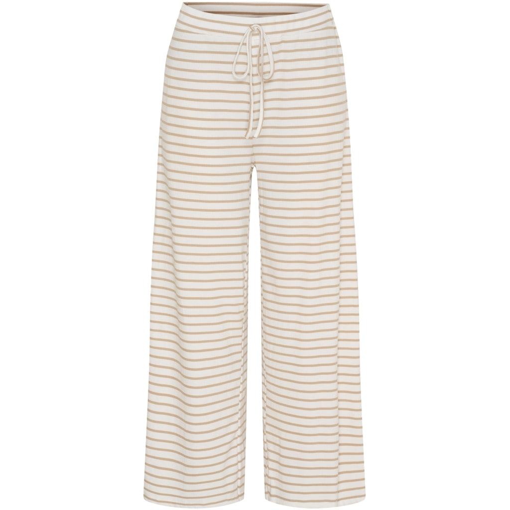 MARTA DU CHATEAU Marta du Chateau dame bukser MdcMireya 22611 Pant White/Camello Stripe