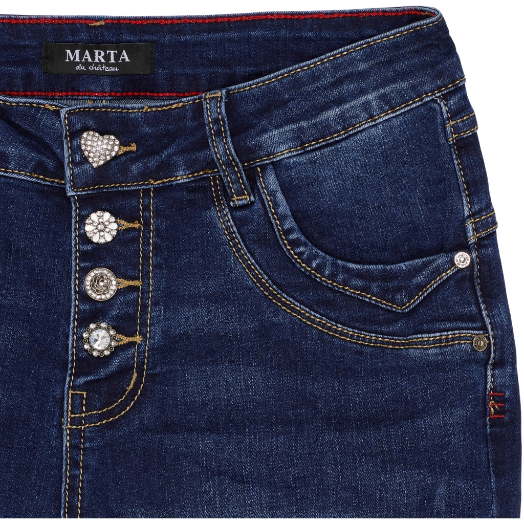 MARTA DU CHATEAU Marta du Chateau dame bukser MdcNahla Mdc215-2533 Jeans Denim